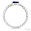 Bead Marquise Shape East-West Gemstone & Diamond Ring