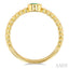 Bead Oval Shape East-West Gemstone & Diamond Ring