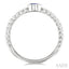 Bead Oval Shape East-West Gemstone & Diamond Ring