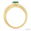 Criss Cross Gemstone & Lovebright Diamond Fashion Ring