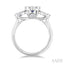 Round Shape Past Present & Future Lovebright Gemstone & Diamond Ring