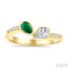 Toi Et Moi Gemstone & Diamond Fashion Ring