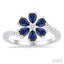Blossom Pear Shape Gemstone & Diamond Ring