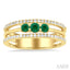 Round Shape Past Present & Future Gemstone & Diamond Layered Fashion Ring