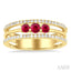 Round Shape Past Present & Future Gemstone & Diamond Layered Fashion Ring