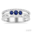 Round Shape Past Present & Future Gemstone & Diamond Layered Fashion Ring