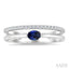 Oval Shape East-West Gemstone & Diamond Ring