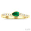 Pear Shape East-West Gemstone & Diamond Ring
