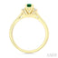 Oval Shape Gemstone & Diamond Ring