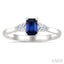 Emerald Shape Gemstone & Diamond Ring