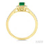 Emerald Shape Gemstone & Halo Diamond Ring