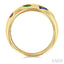 Mixed Shape Gemstone Mosaic Fashion Wide Band