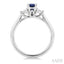 Emerald Shape Gemstone & Diamond Ring