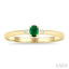 Oval Shape Gemstone & Petite Diamond Fashion Ring