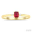 Emerald Shape Gemstone & Petite Diamond Fashion Ring