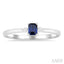 Emerald Shape Gemstone & Petite Diamond Fashion Ring