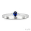 Oval Shape Gemstone & Petite Diamond Fashion Ring