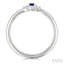 Oval Shape Gemstone & Petite Diamond Fashion Ring