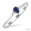 Pear Shape Gemstone & Petite Diamond Fashion Ring