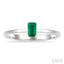 Emerald Shape Gemstone Solitaire Ring