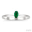 Oval Shape Gemstone Solitaire Ring