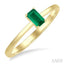 Emerald Shape Gemstone Solitaire Ring