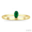 Oval Shape Gemstone Solitaire Ring