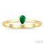 Pear Shape Gemstone Solitaire Ring