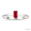 Emerald Shape Gemstone Solitaire Ring