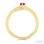 Pear Shape Gemstone Solitaire Ring