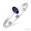Oval Shape Gemstone Solitaire Ring