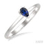 Pear Shape Gemstone Solitaire Ring