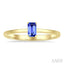 Emerald Shape Gemstone Solitaire Ring
