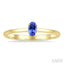 Oval Shape Gemstone Solitaire Ring