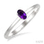 Oval Shape Gemstone Solitaire Ring