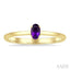 Oval Shape Gemstone Solitaire Ring
