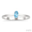 Oval Shape Gemstone Solitaire Ring