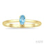Oval Shape Gemstone Solitaire Ring