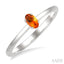Oval Shape Gemstone Solitaire Ring