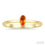 Oval Shape Gemstone Solitaire Ring