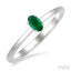 Oval Shape Gemstone Solitaire Ring