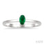 Oval Shape Gemstone Solitaire Ring