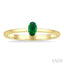 Oval Shape Gemstone Solitaire Ring