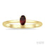Oval Shape Gemstone Solitaire Ring