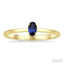 Oval Shape Gemstone Solitaire Ring