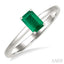 Emerald Shape Gemstone Solitaire Ring