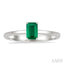Emerald Shape Gemstone Solitaire Ring