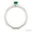 Emerald Shape Gemstone Solitaire Ring