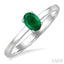 Oval Shape Gemstone Solitaire Ring