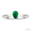 Pear Shape Gemstone Solitaire Ring